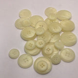 Cream tortoiseshell button