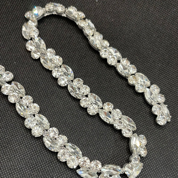 Tri crystal diamanté trim