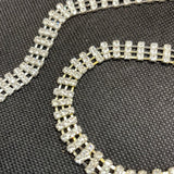 Preciosa Czech 3-ROW Rhinestone Cup Chain
