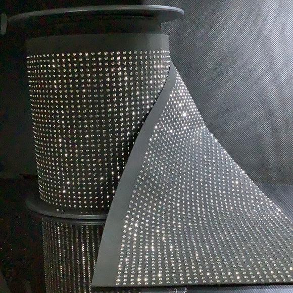 Hot Fix diamanté on suede