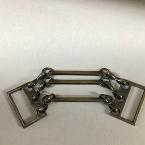 #0892 brushed antique brass Decorative Buckle 25mm
