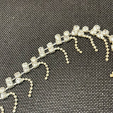 Angular diamanté fringe