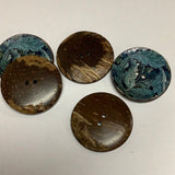 Coconut Resin Button