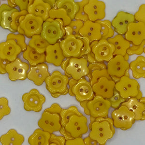 Yellow Flower Button
