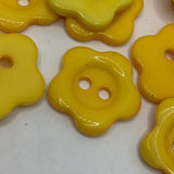 Yellow Flower Button