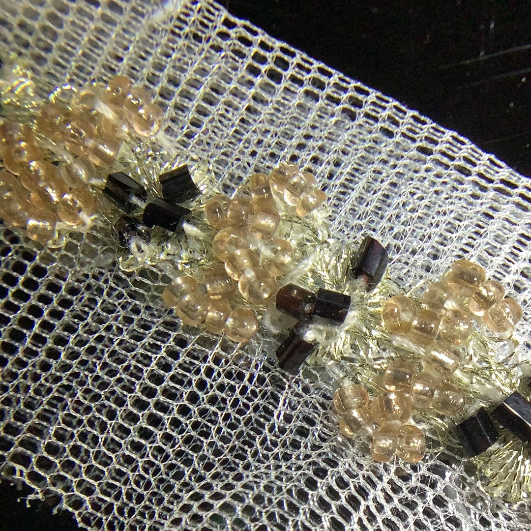 Beaded mesh trim – www.jimmybuttons.com.au