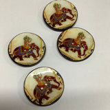 Coconut Resin Button