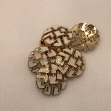 NEW-Puzzle oil drop Shank button