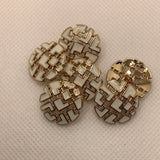 NEW-Puzzle oil drop Shank button