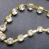 Preciosa Czech single ROW Rhinestone Cup Chain