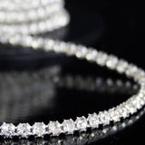 Preciosa Czech single ROW Rhinestone Cup Chain