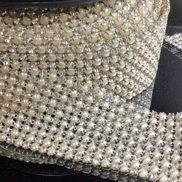 Crystal and Pearl Effect Trims - 10row