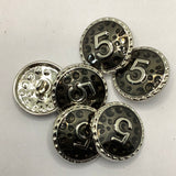 NEW - No5 shank button