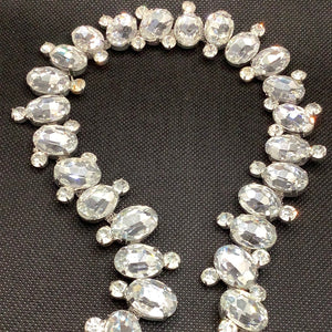 Glass stone & crystal trim