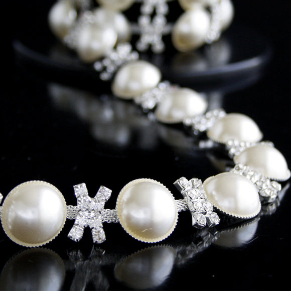 Pearly Rhinestones Trim