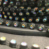 Crystal on plastic backing banding trim - none stretchable