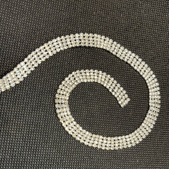 Preciosa Czech 4-ROW Rhinestone Cup Chain