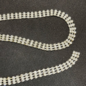 Preciosa Czech 3-ROW Rhinestone Cup Chain