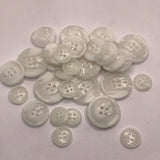 White tortoiseshell button