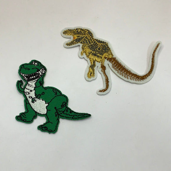 Cute dinosaur emb patches