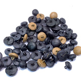 Leather shank buttons