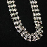 Preciosa Czech 3-ROW Rhinestone Cup Chain