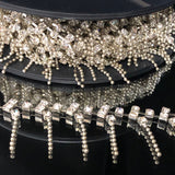 Angular diamanté fringe
