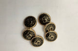 NEW - No5 shank button