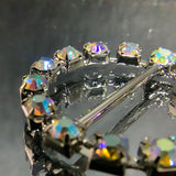 Round crystal buckle - Diamante on claw