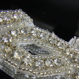 Iron on decorative crystal trim
