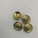 Retro Style Round Metal Shank Button
