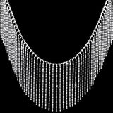 Glitter Crystal Rhinestone Tassel Fringe Trim Chain