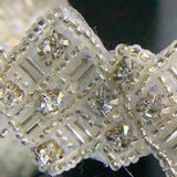 Iron on deco crystal trim