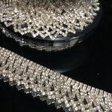 Overlapping Loop Crystal Rhinestone Fringe