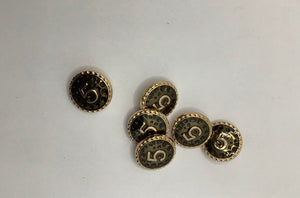 NEW - No5 shank button