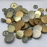 Metal Turtle cracking pattern button