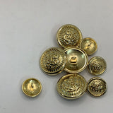 Retro Style Round Metal Shank Button