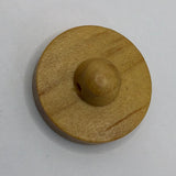 Wooden decorative button