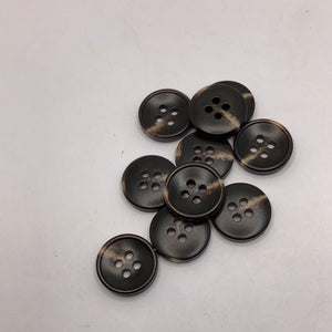 Dish in tortoiseshell button