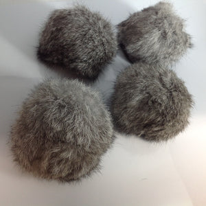 Large Speckle Fur Pom Poms