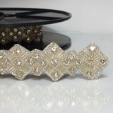 Iron on deco crystal trim