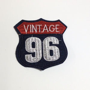 Vintage 96 Iron On Patch 80mm x 80mm